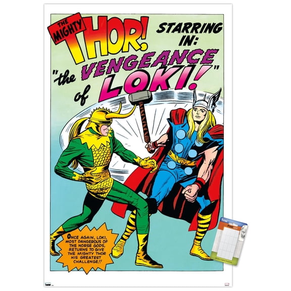 Marvel Comics - Loki - The Might Thor Wall Poster, 22.375" x 34"