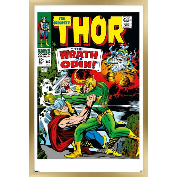 Marvel Comics - Loki - Thor #147 Wall Poster, 14.725" x 22.375", Framed