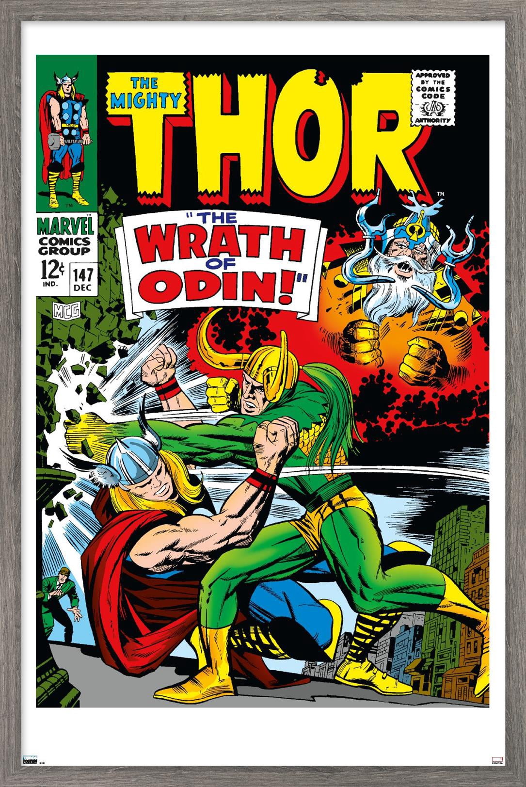 Marvel Comics - Loki - Thor #147 Wall Poster, 22.375" x 34", Framed