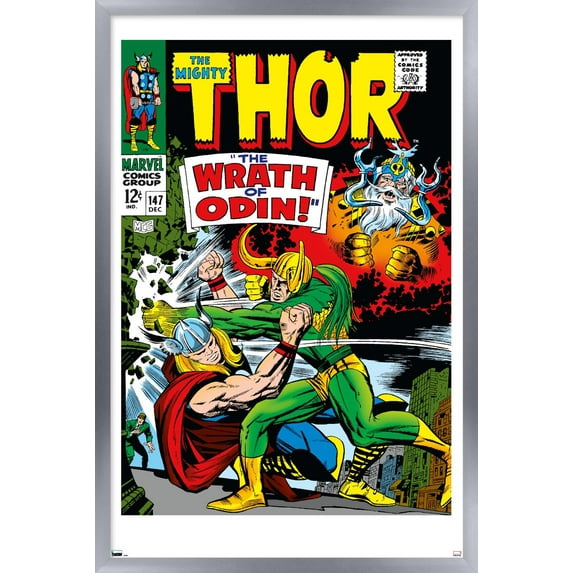 Marvel Comics - Loki - Thor #147 Wall Poster, 22.375" x 34", Framed