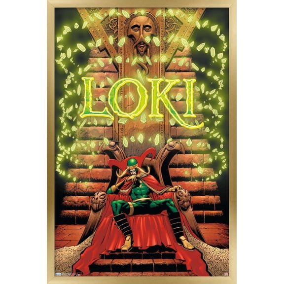 Marvel Comics - Loki - Thor #74 Wall Poster, 14.725" x 22.375", Framed