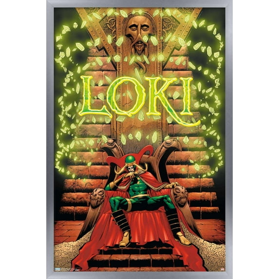 Marvel Comics - Loki - Thor #74 Wall Poster, 14.725" x 22.375", Framed