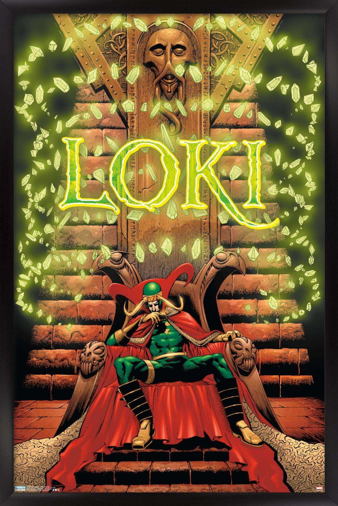 Marvel Comics - Loki - Thor #74 Wall Poster, 14.725" x 22.375", Framed