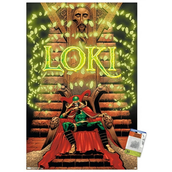 Marvel Comics - Loki - Thor #74 Wall Poster with Pushpins, 22.375" x 34"