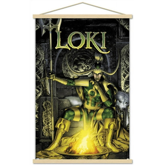 Marvel Comics - Loki - Thor: First Thunder #2 Wall Poster with Wooden Magnetic Frame, 22.375" x 34"