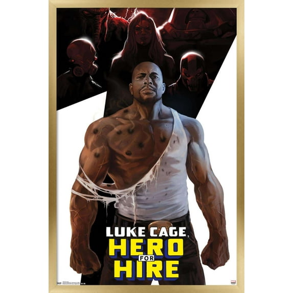 Marvel Comics - Luke Cage Wall Poster, 14.725" x 22.375", Framed