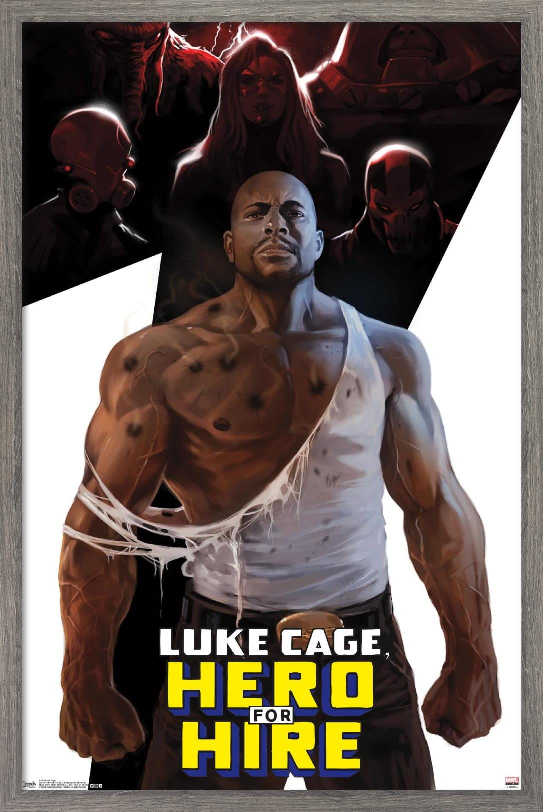 Marvel Comics - Luke Cage Wall Poster, 14.725" x 22.375", Framed