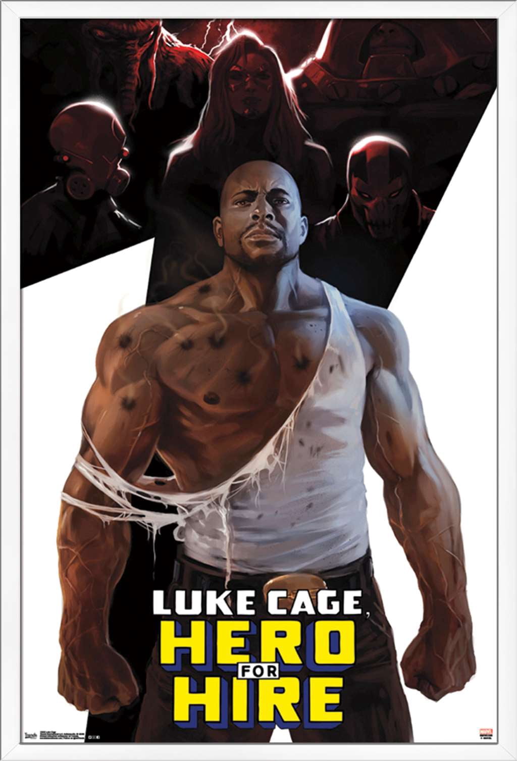 Marvel Comics - Luke Cage Wall Poster, 22.375" x 34", Framed