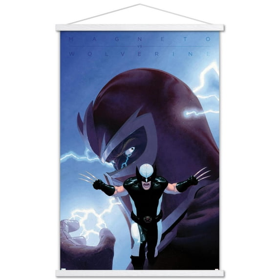 Marvel Comics - Magneto Wolverine - Close-Up Wall Poster with Wooden Magnetic Frame, 22.375" x 34"