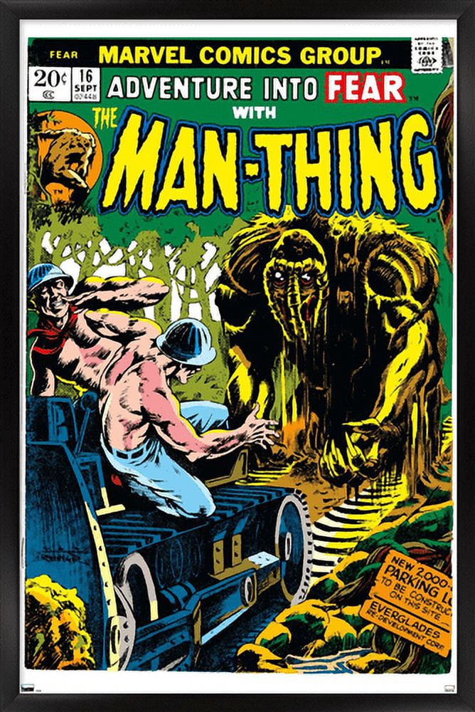 Marvel Comics: Man-Thing #16 Wall Poster, 14.725" x 22.375" Framed
