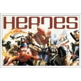 thumbnail image 1 of Marvel Comics - Marvel 80th Anniversary - Heroes Wall Poster, 22.375" x 34", Framed, 1 of 2