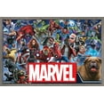 thumbnail image 1 of Marvel Comics - Marvel Universe - Heroes Wall Poster, 14.725" x 22.375", Framed, 1 of 5