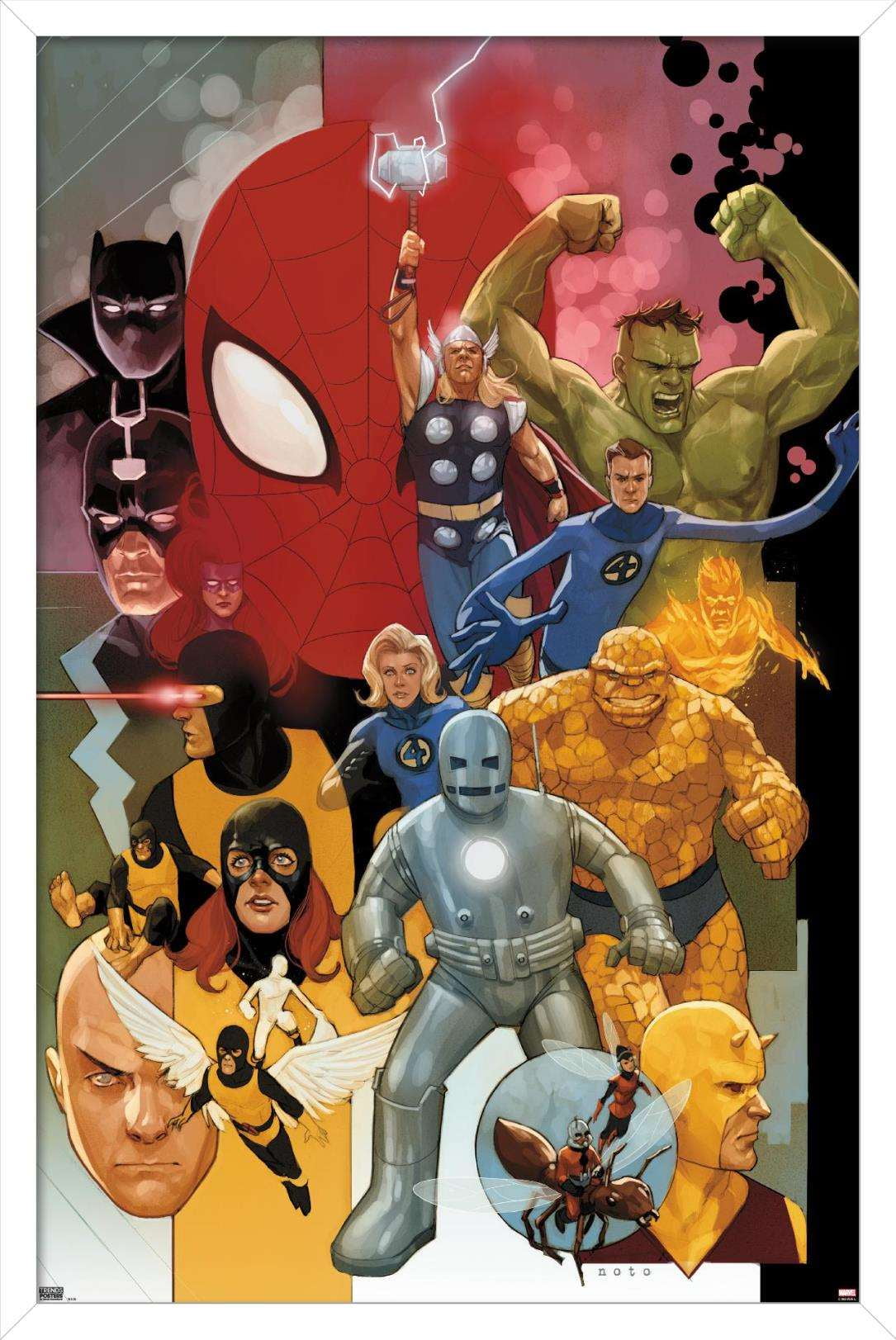 Marvel Comics - Marvel Universe - Noto Wall Poster, 14.725" x 22.375", Framed