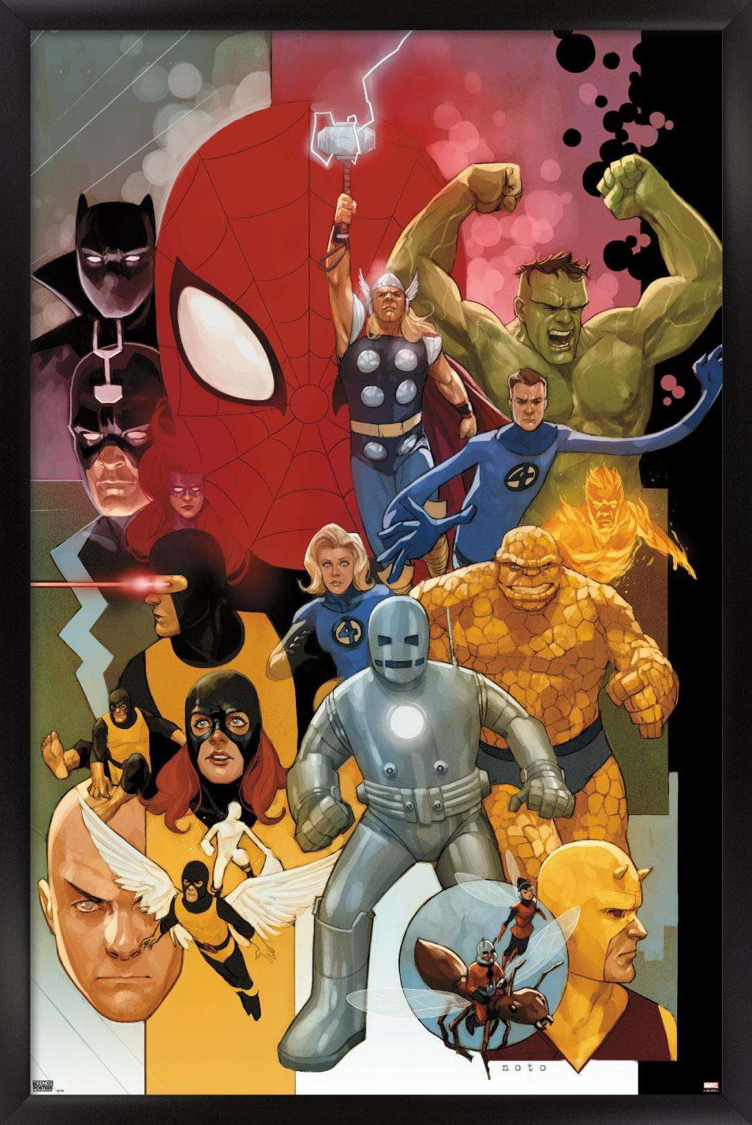 Marvel Comics - Marvel Universe - Noto Wall Poster, 14.725" x 22.375", Framed