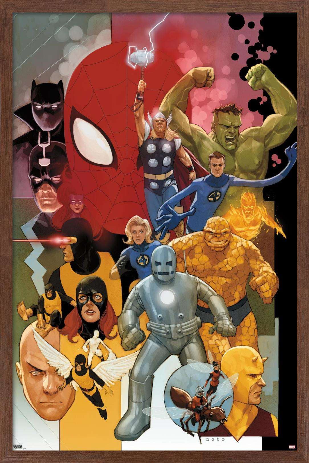 Marvel Comics - Marvel Universe - Noto Wall Poster, 14.725" x 22.375", Framed