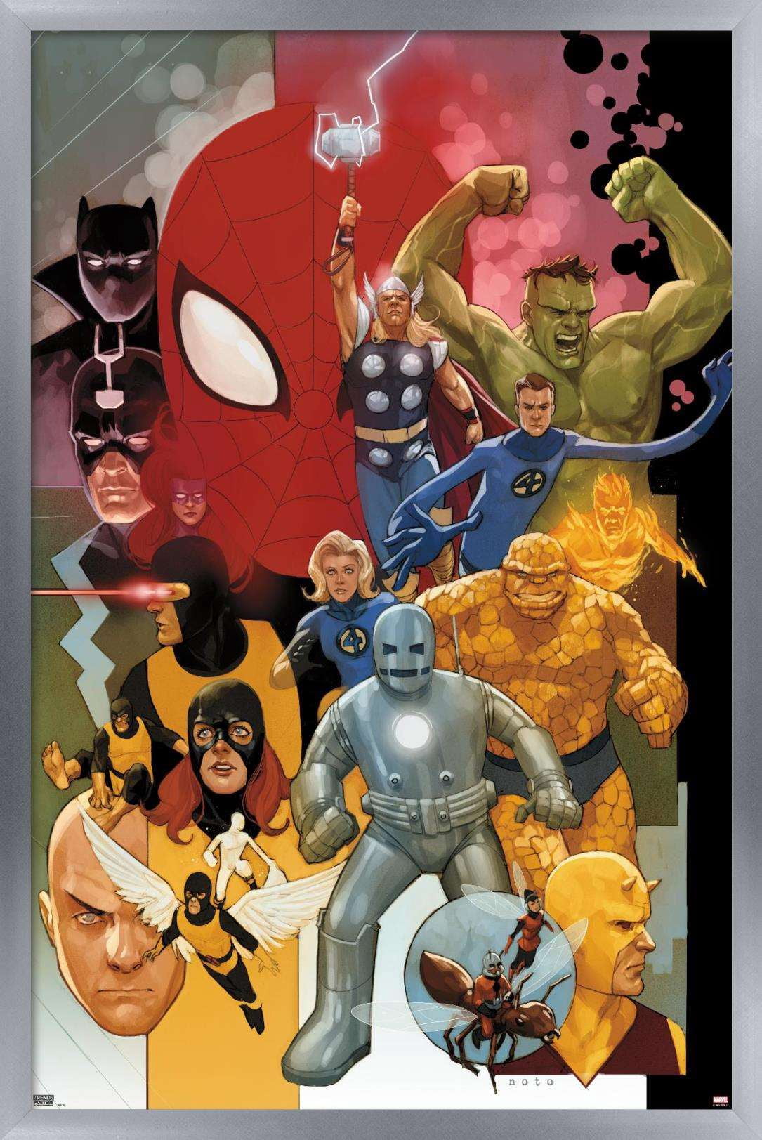 Marvel Comics - Marvel Universe - Noto Wall Poster, 14.725" x 22.375", Framed