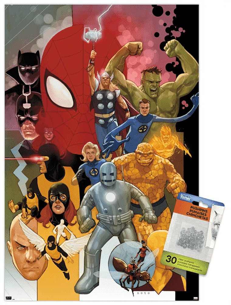 Marvel Comics - Marvel Universe - Noto Wall Poster with Push Pins, 14.725" x 22.375"