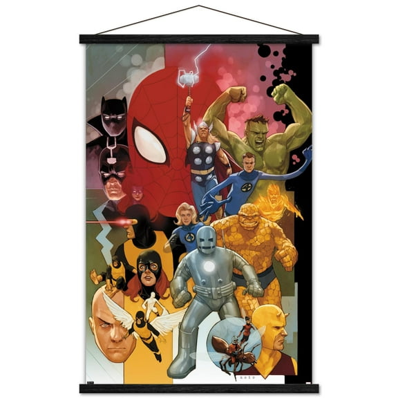 Marvel Comics - Marvel Universe - Noto Wall Poster with Wooden Magnetic Frame, 22.375" x 34"
