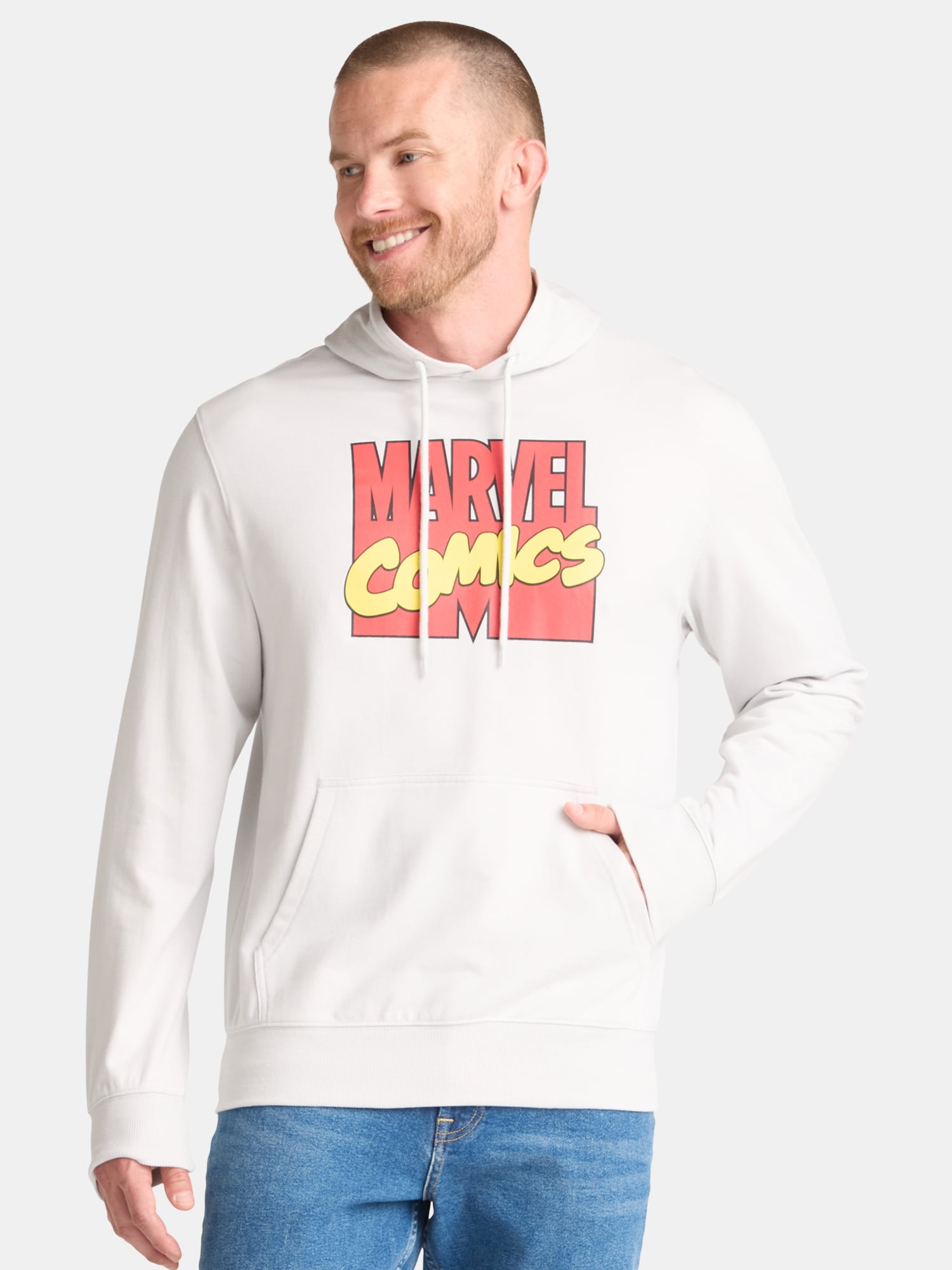 Marvel Comics Men's and Big Men's Graphic French Terry Hoodie, Sizes XS-3XL