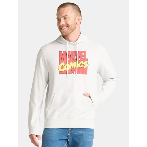 Marvel Comics Men's and Big Men's Graphic French Terry Hoodie, Sizes XS-3XL