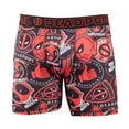 thumbnail image 1 of Marvel Comics Men's Deadpool Sticker Merc with a Mouth No-Fly Boxer Briefs, 1 of 4