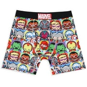 Marvel Comics Men's Kawaii Character Grid Boxers Underwear Boxer Briefs