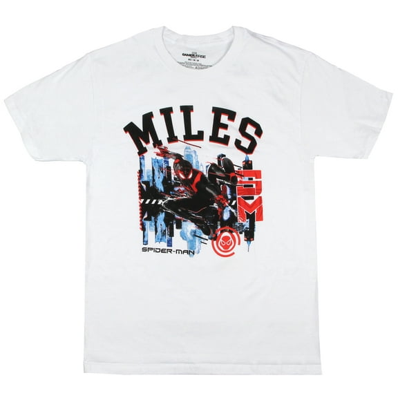 Marvel Comics Men's Miles Morales Spider-Man Gamerverse Adult T-Shirt