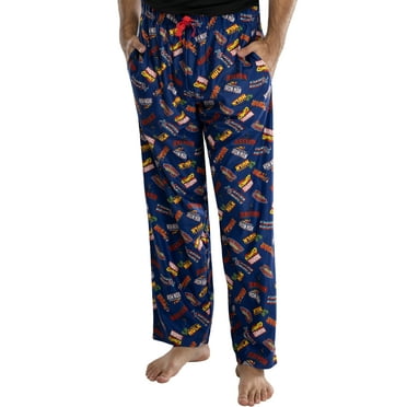 Marvel Comics Men's Pajama Pants Superhero Logo Iron Man Thor Captain America Hulk Black Widow Lounge Sleepwear