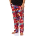 thumbnail image 1 of Marvel Comics Men's Spider-Man Grid Adult Sleep Lounge Pajama Pants, 1 of 6