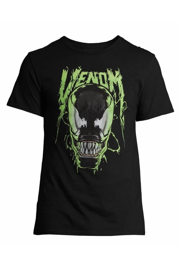 Marvel Comics Men's Spider-Man Venom Green Ooze Character Adult T-Shirt
