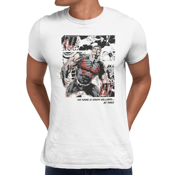 Marvel Comics Wonder Man Is Simon Williams Men's T-Shirt (White, S-3XL)
