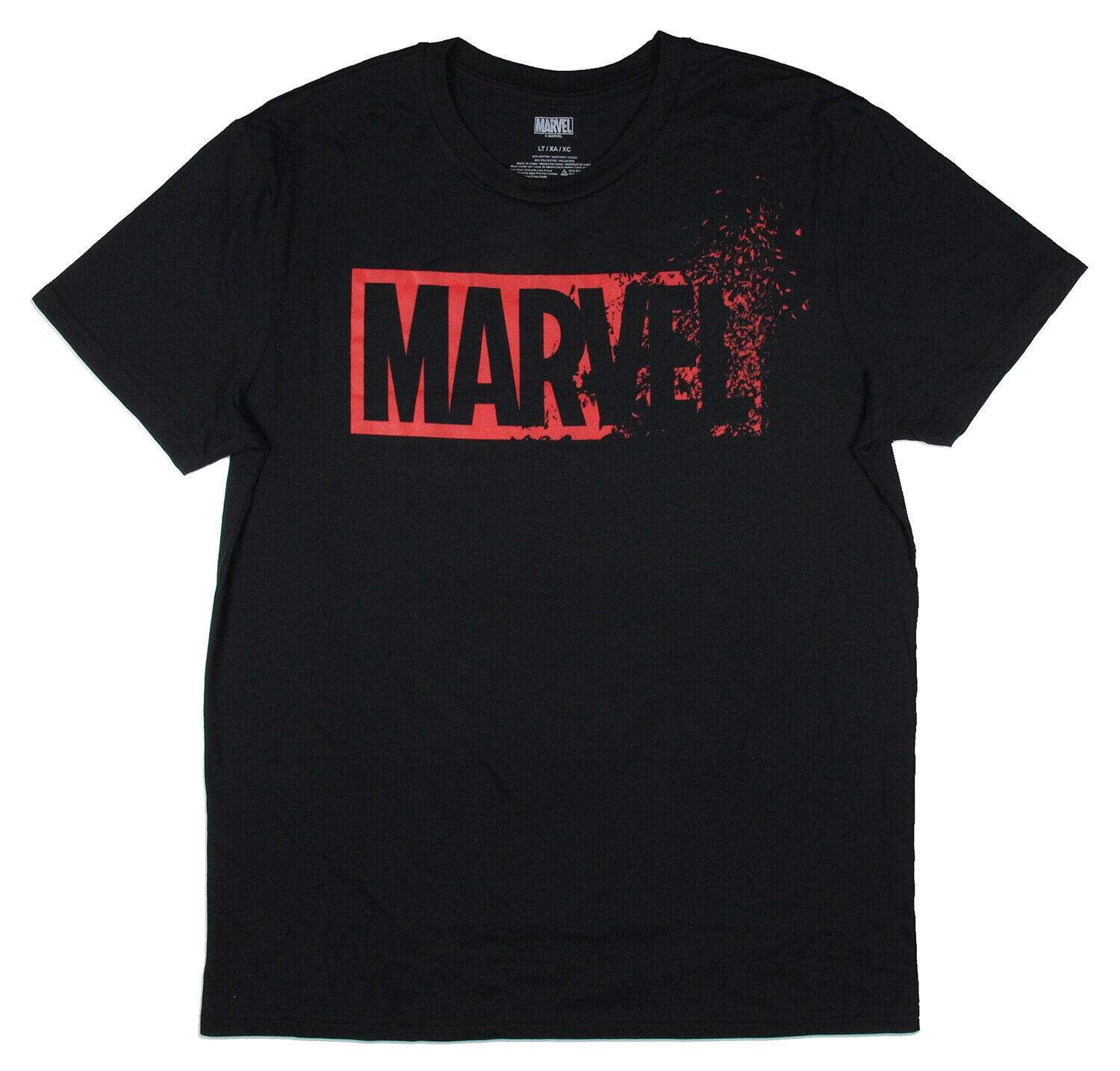 Marvel Comics Mens' Red Brick Fading To Dust Logo Graphic Print TShirt