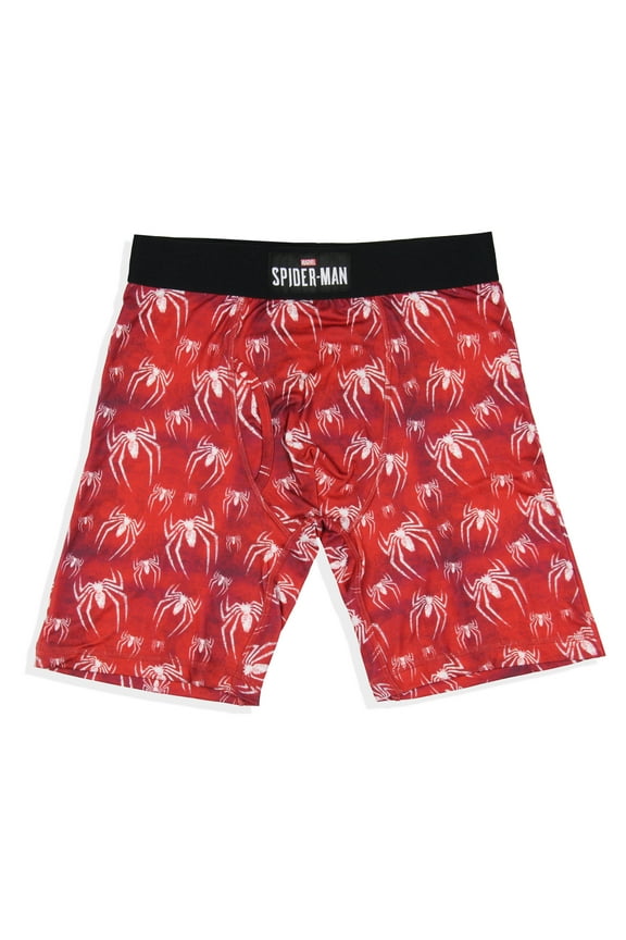 Marvel Comics Mens' Spider-Man Logo Tag-Free Boxers Underwear Boxer Briefs