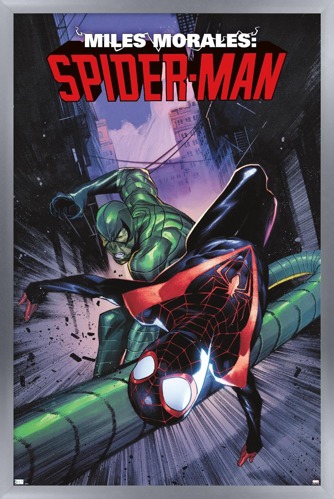 Marvel Comics - Miles Morales: Spider-Man #2 Wall Poster, 14.725" x 22.375" Framed