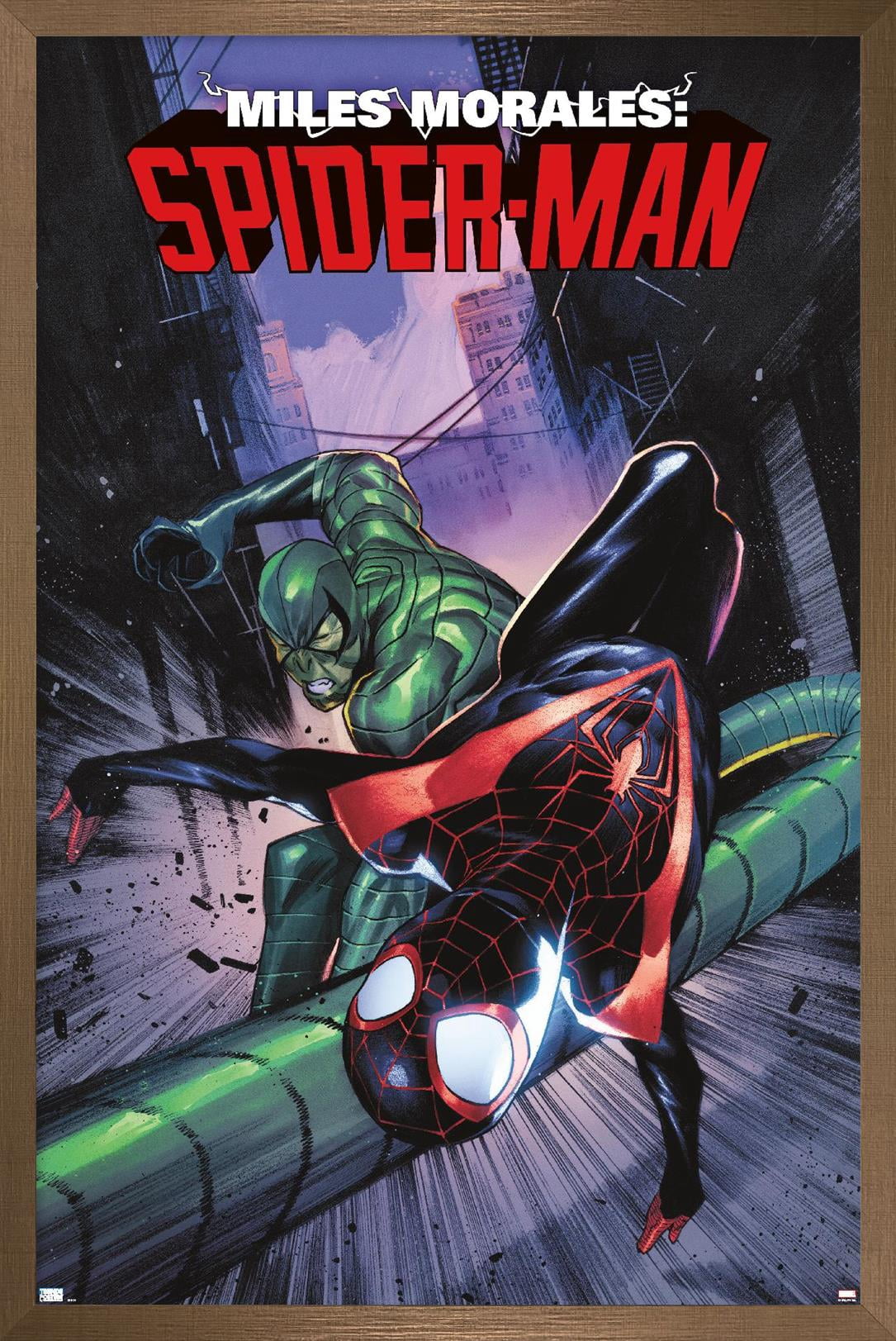 Marvel Comics - Miles Morales: Spider-Man #2 Wall Poster, 14.725" x 22.375" Framed