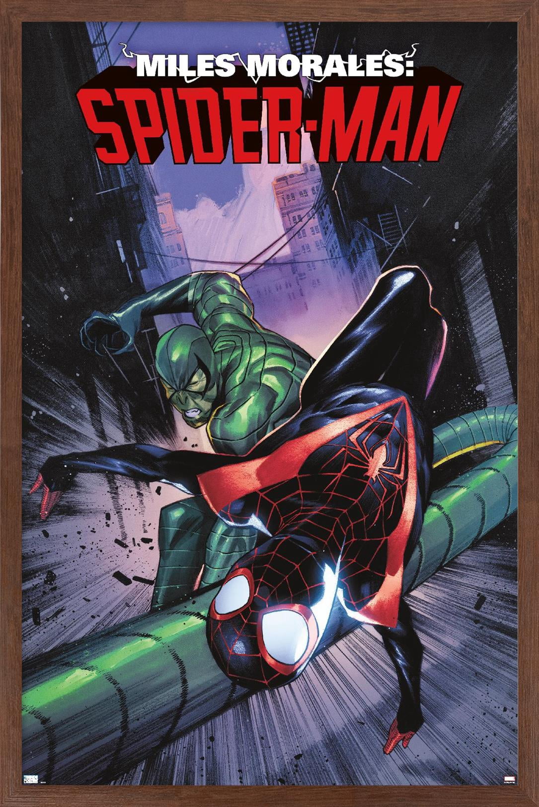 Marvel Comics - Miles Morales: Spider-Man #2 Wall Poster, 14.725" x 22.375" Framed