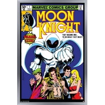 Marvel Comics - Moon Knight - Moon Knight #1 Wall Poster, 14.725" x 22.375", Framed