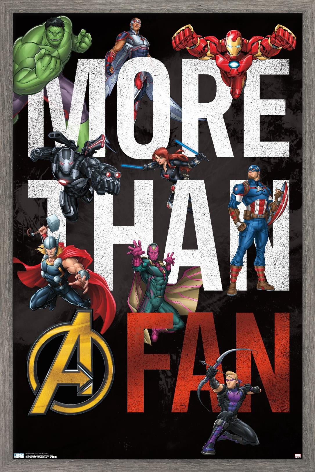 Marvel Comics - More Than A Fan Wall Poster, 14.725" x 22.375", Framed
