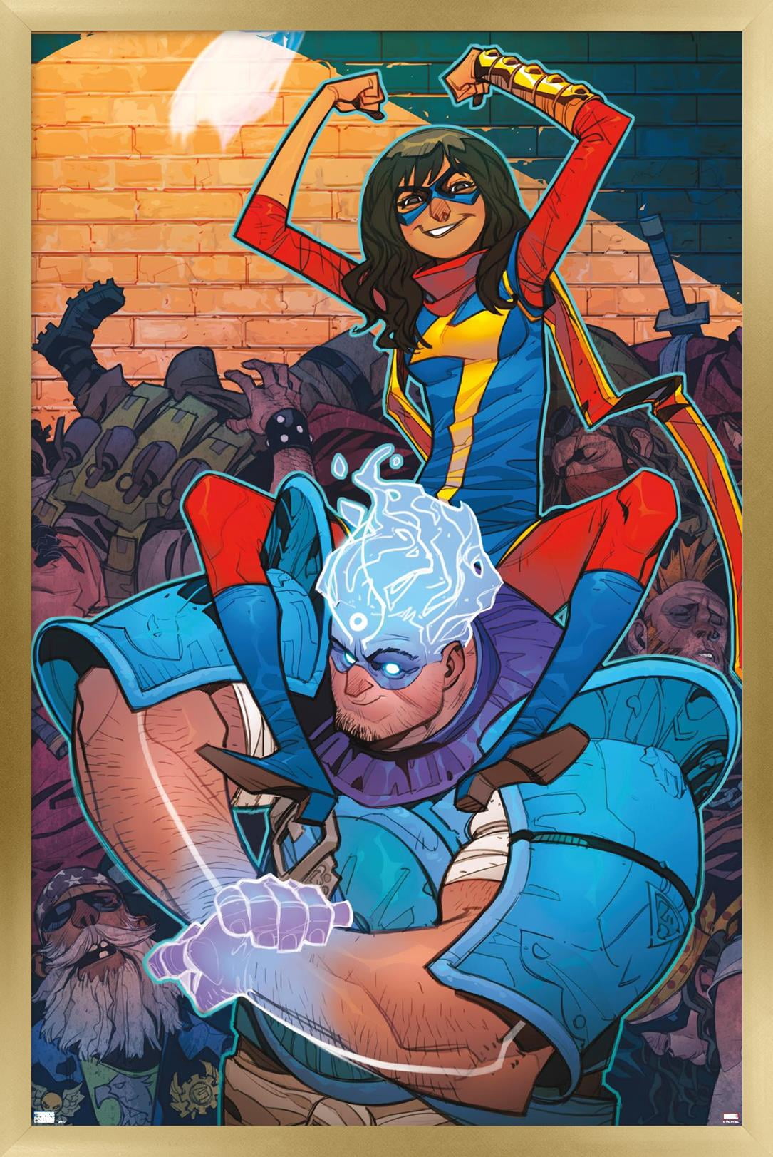 Marvel Comics - Ms. Marvel - Magnificent Ms. Marvel #13 Wall Poster, 14.725" x 22.375", Framed