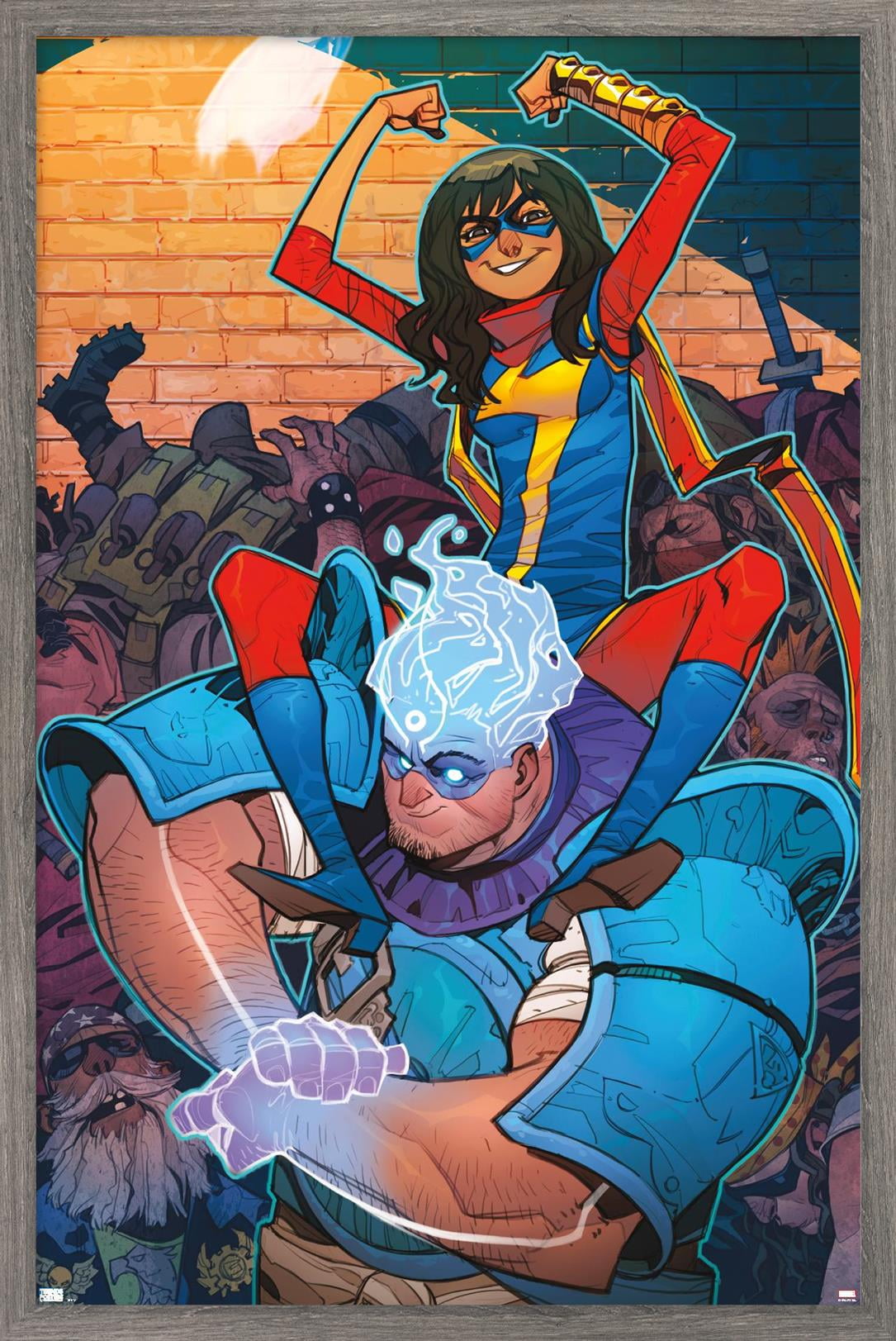 Marvel Comics - Ms. Marvel - Magnificent Ms. Marvel #13 Wall Poster, 14.725" x 22.375", Framed