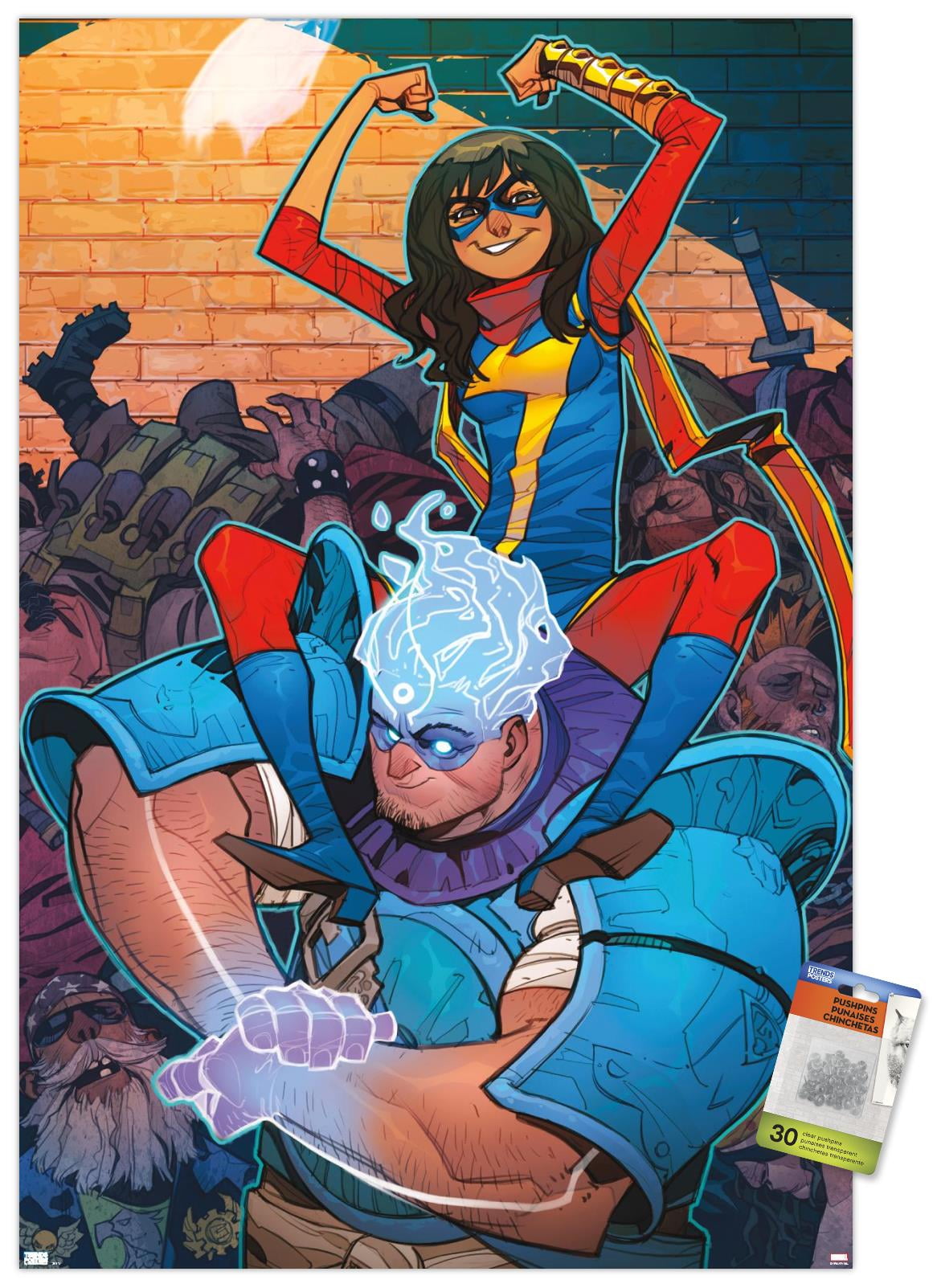 Marvel Comics - Ms. Marvel - Magnificent Ms. Marvel #13 Wall Poster with Pushpins, 22.375" x 34"