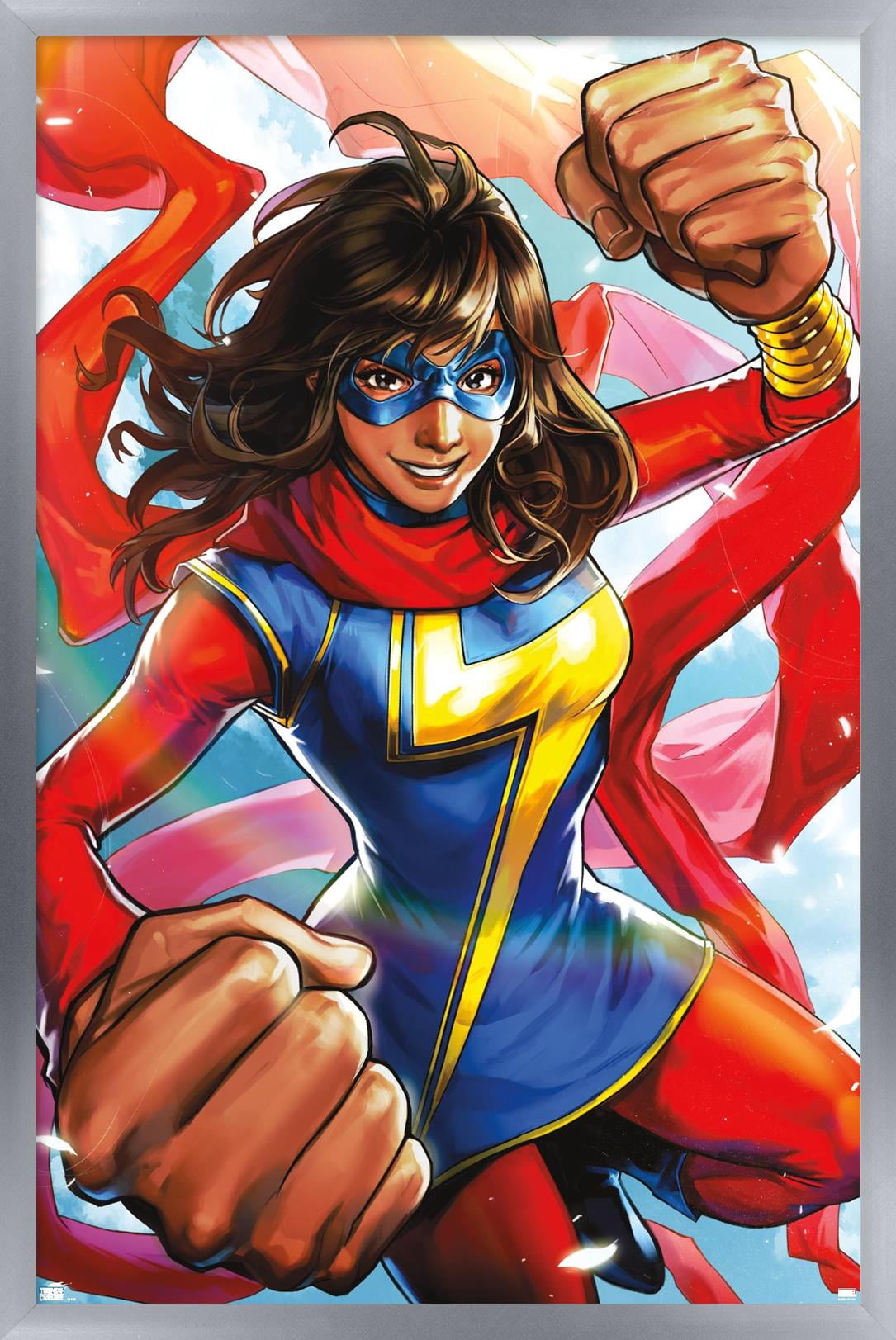 Marvel Comics - Ms. Marvel - Magnificent Ms. Marvel #3 Wall Poster, 14.725" x 22.375", Framed