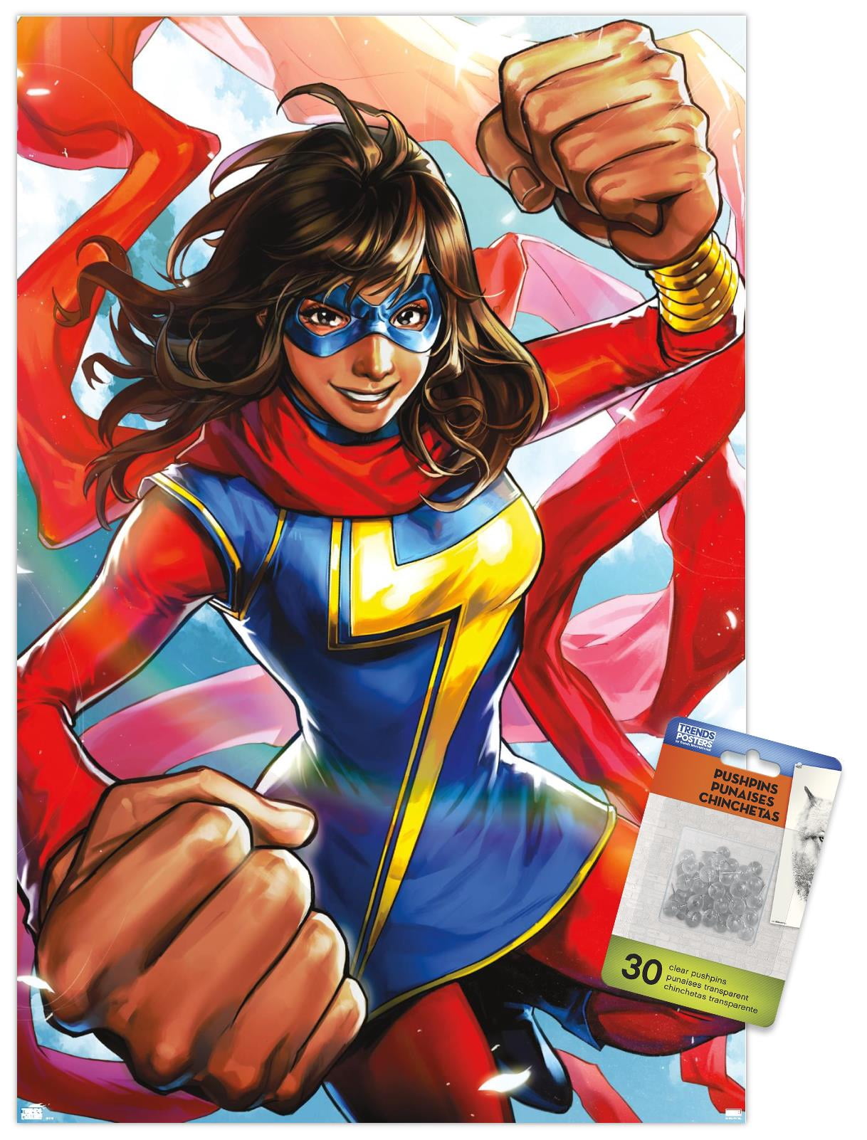 Marvel Comics - Ms. Marvel - Magnificent Ms. Marvel #3 Wall Poster with Pushpins, 14.725" x 22.375"