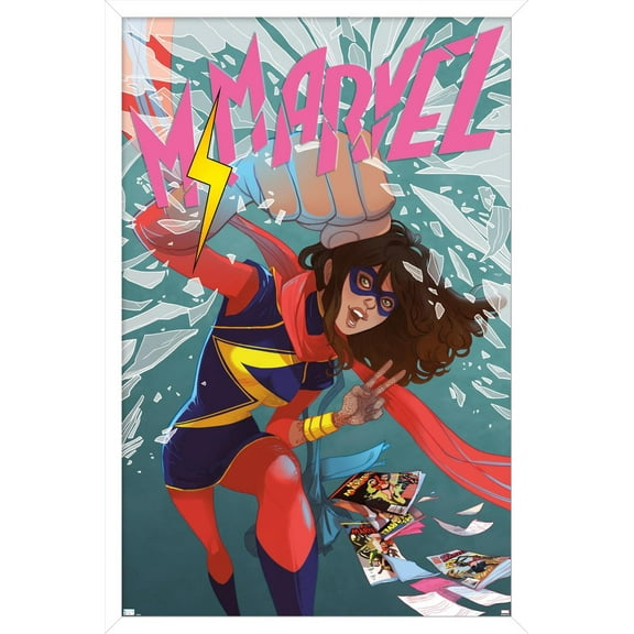 Marvel Comics - Ms. Marvel - Ms. Marvel #13 Wall Poster, 22.375" x 34", Framed