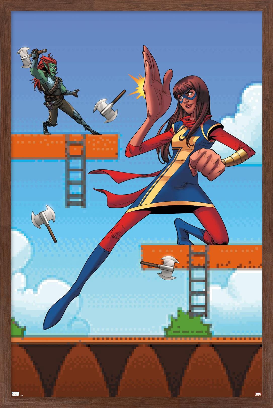 Marvel Comics - Ms. Marvel - Ms. Marvel #15 Wall Poster, 22.375" x 34", Framed