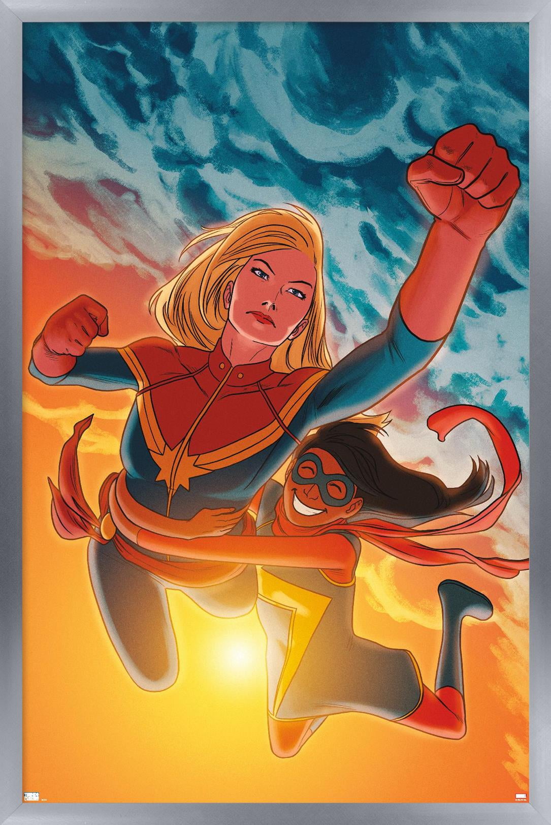 Marvel Comics - Ms. Marvel - Ms. Marvel #17 Wall Poster, 14.725" x 22.375", Framed