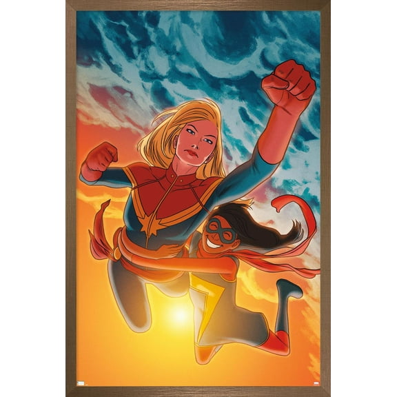 Marvel Comics - Ms. Marvel - Ms. Marvel #17 Wall Poster, 14.725" x 22.375", Framed