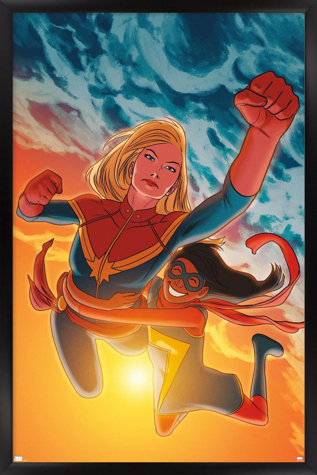 Marvel Comics - Ms. Marvel - Ms. Marvel #17 Wall Poster, 14.725" x 22.375", Framed