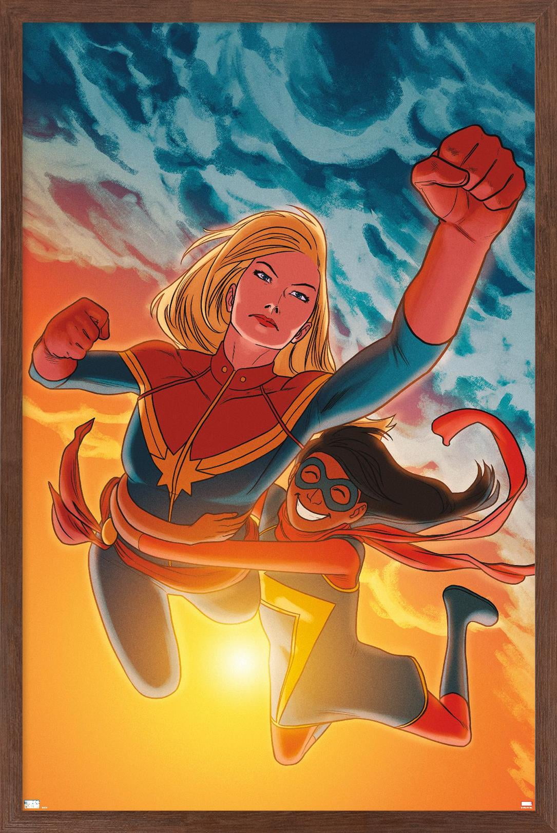 Marvel Comics - Ms. Marvel - Ms. Marvel #17 Wall Poster, 22.375" x 34", Framed