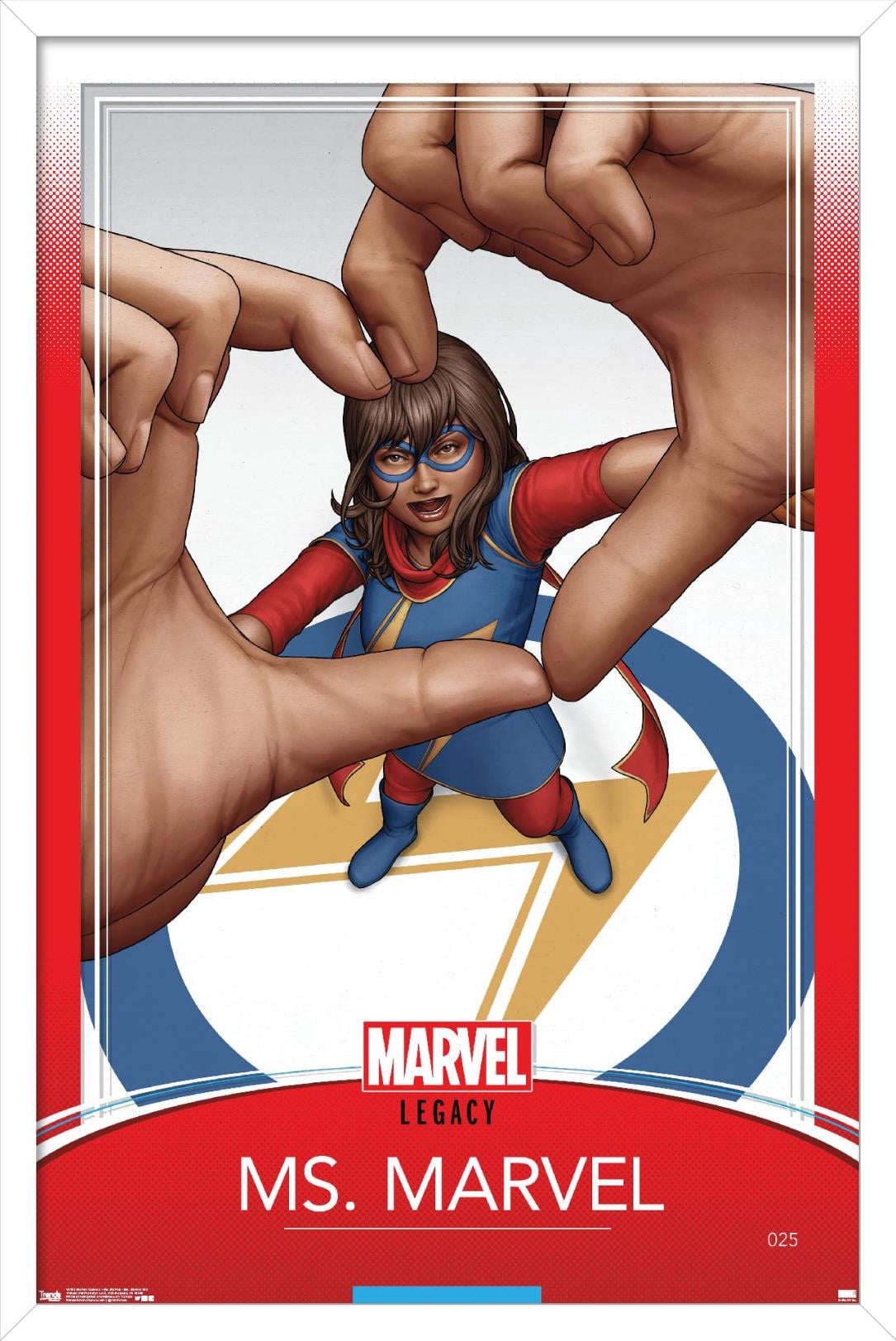 Marvel Comics - Ms. Marvel - Ms. Marvel #25 Wall Poster, 14.725" x 22.375" Framed
